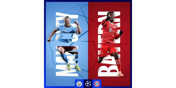 Marte atingiu a terra Manchester City VS Bayern